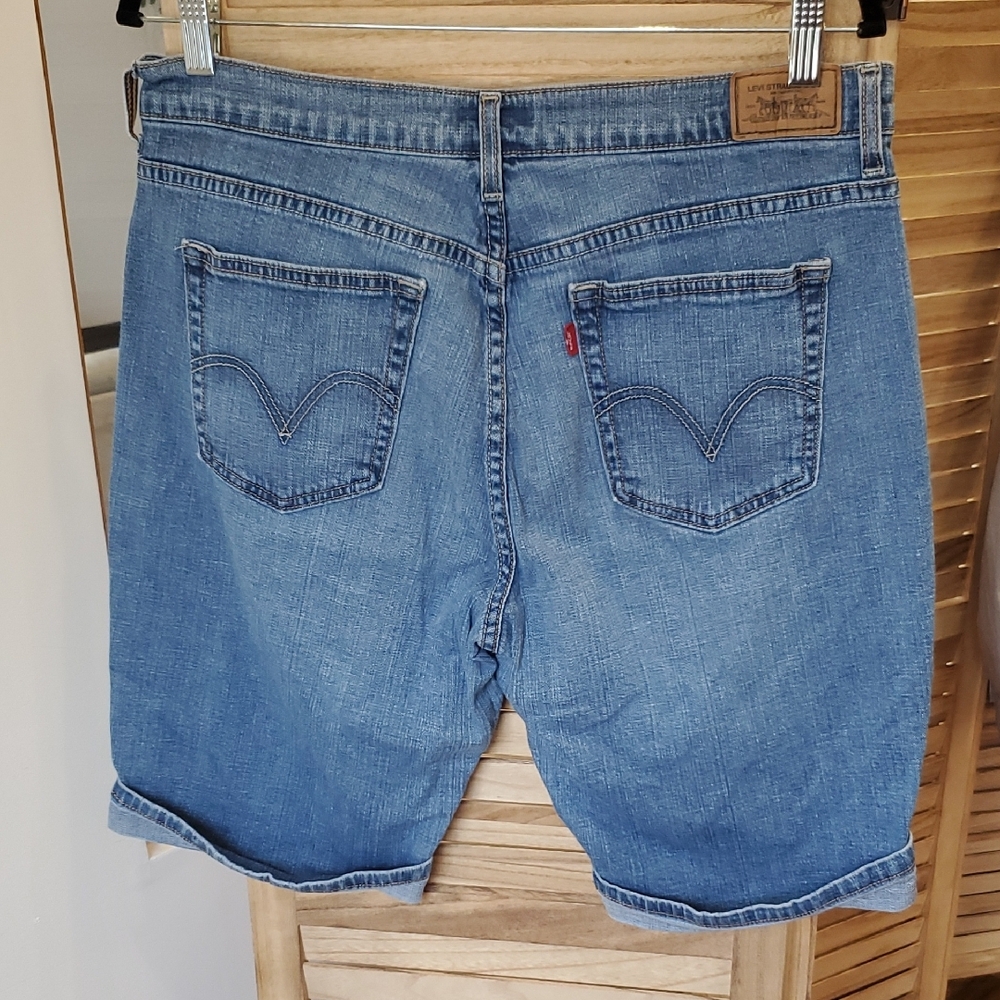 Women's Levi's 515 cuffed Denim Shorts Size 14 - Picture 5 of 14